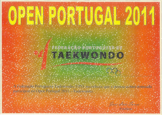 Portugal  Open 2011 certificte - 102