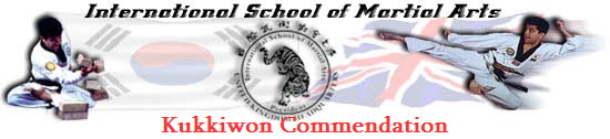 Kukkiwon Commendation